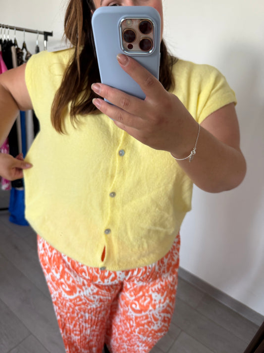 Gilet Léa Jaune